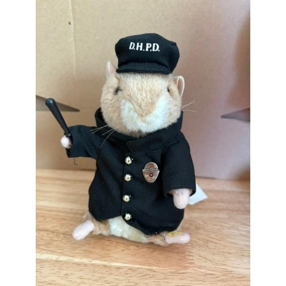 Vintage 2002 Gemmy "Sarge" Dancing Hamster Police Officer Sings Bad Boys Working
